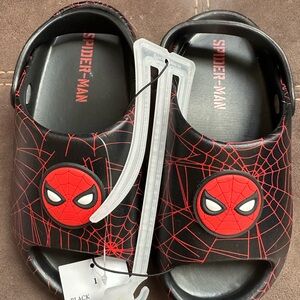 Marvel Spiderman Black and Red Kids Sandals
